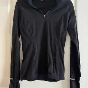 Lululemon 1/2 zip fleece lined run top